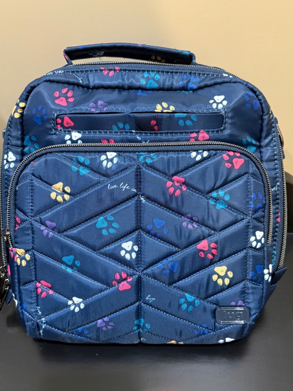 Lug Ranger Crossbody. Paws Navy. EUC